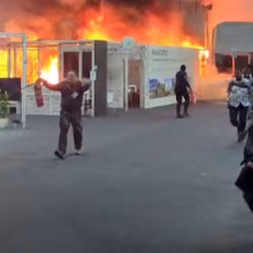 MERGULHADA NO CAOS, PAVILHÃO DA COP 30 PEGA FOGO, INCIDENTE VIRALIZA EM TODO O MUNDO.