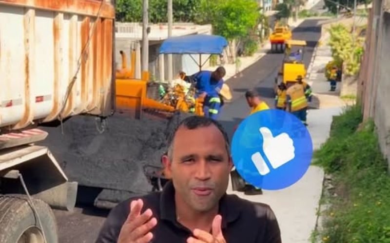 VEREADOR FELIPE BRITO INICIA SEMANA, ACOMPANHANDO AS OBRAS NO BOM RETIRO.