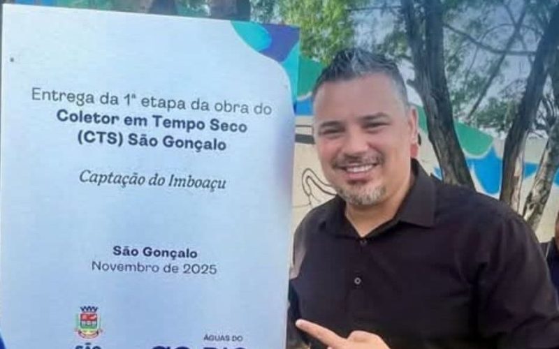 PRESIDENTE DA CÂMARA DE SÃO GONÇALO,PIERO CABRAL PARTICIPA DO LANÇAMENTO DO NOVO SISTEMA COLETOR DE TEMPO SECO.