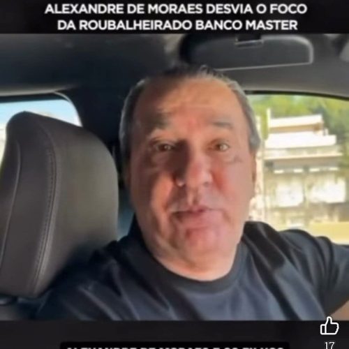 PRISÃO DE BOLSONARO É PARA ACOBERTAR ESCÂNDALO DA PRISÃO DO BANQUEIRO DO MASTER