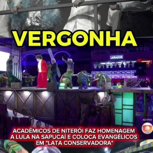 PROPAGANDA ANTECIPADA DE LULA,, INSULTOS AOS EVANGÉLICOS ENTRE OUTROS ABSURDOS MARCAM DESFILE DA ACADÊMICOS DE NITERÓI.