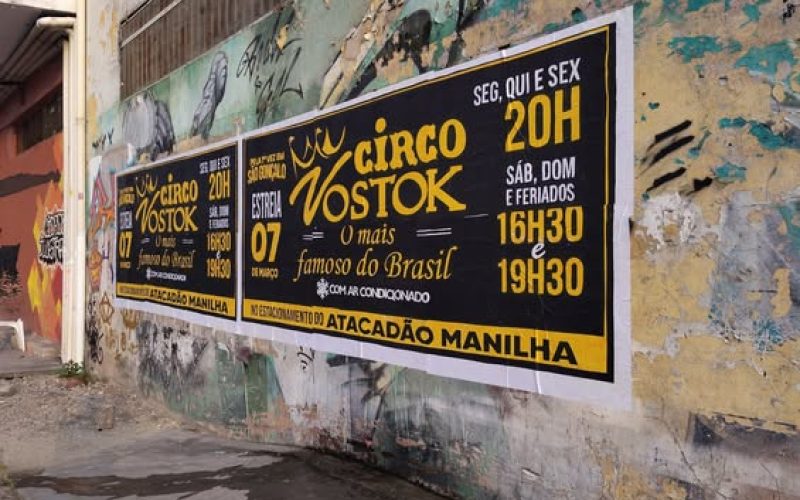 O CIRCO CHEGOU E A LAMBANÇA TAMBÉM