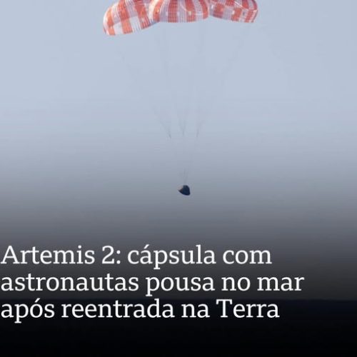 ENFIM .. CÁPSULA ORION DA MISSÃO ARTEMIS POUSA COM SUCESSO NO OCEANO PACIFICO