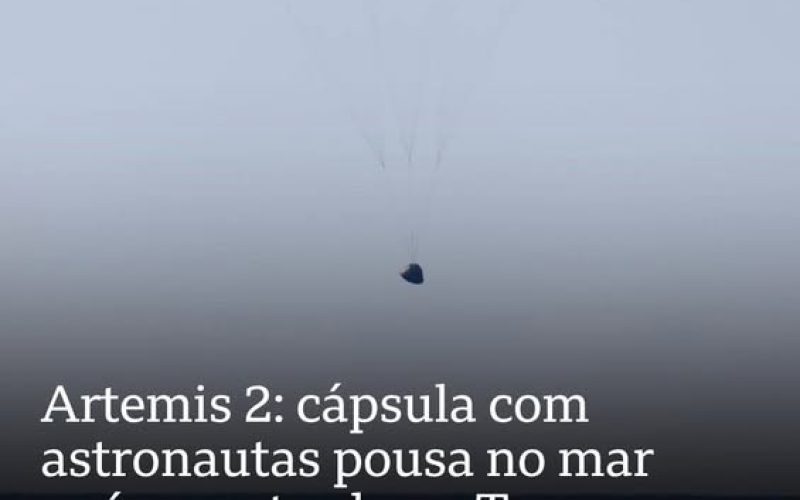ENFIM .. CÁPSULA ORION DA MISSÃO ARTEMIS POUSA COM SUCESSO NO OCEANO PACIFICO