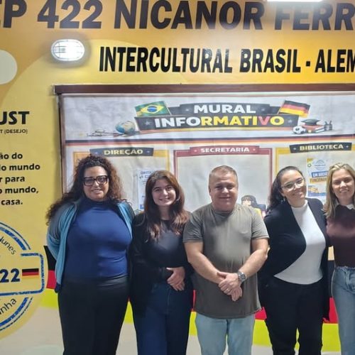 EDITOR DO EM DIA ALEXANDRE COSTA VISITA CIEP 422 INTERCULTURAL BRASIL – ALEMANHA.