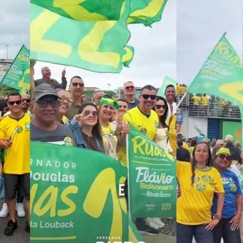 LIDERANÇAS GONÇALENSES MOVIMENTAM ATO EM APOIO A FLÁVIO BOLSONARO EM COPACABANA.