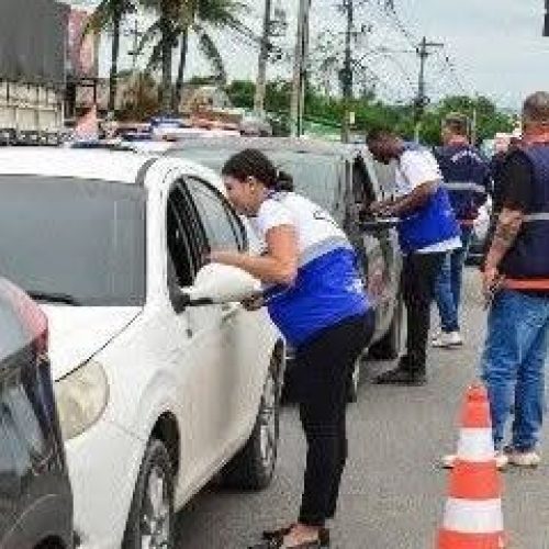 PREFEITURA DE ITABORAÍ REALIZA AÇÃO INTEGRADA DE CONSCIENTIZAÇÃO NO TRÃNSITO.