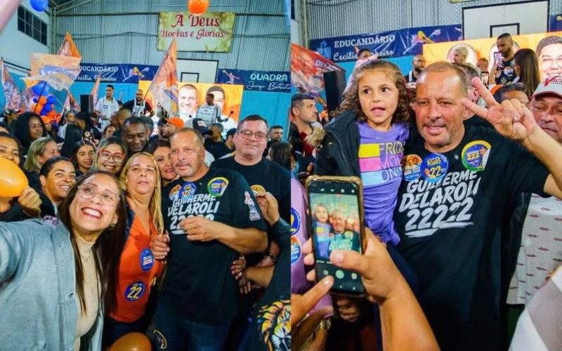 VISITA DE GUILHERME DELAROLI A VILA BRASIL REÚNE COMUNIDADE E LIDERANÇAS POLÍTICAS.