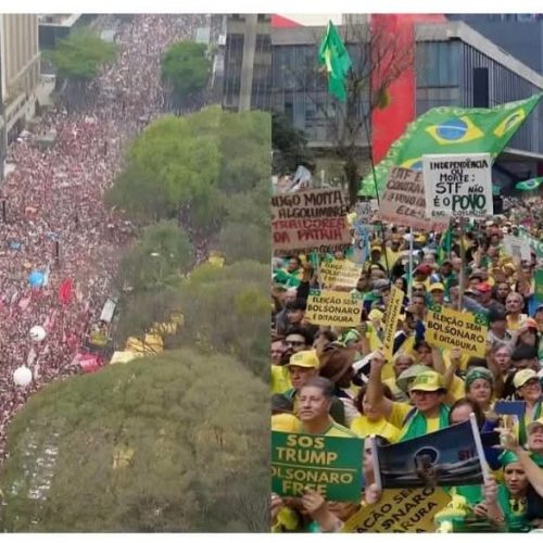 Manifestações patriotas foram maiores que os atos da Esquerda no último domingo(21)