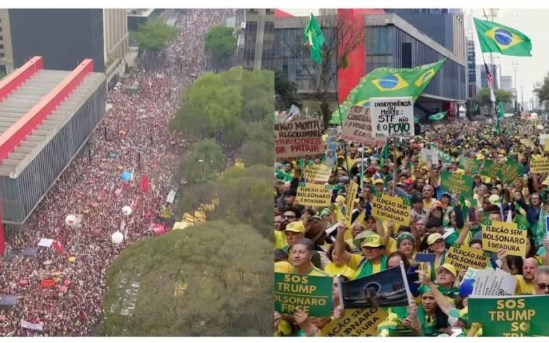 Manifestações patriotas foram maiores que os atos da Esquerda no último domingo(21)